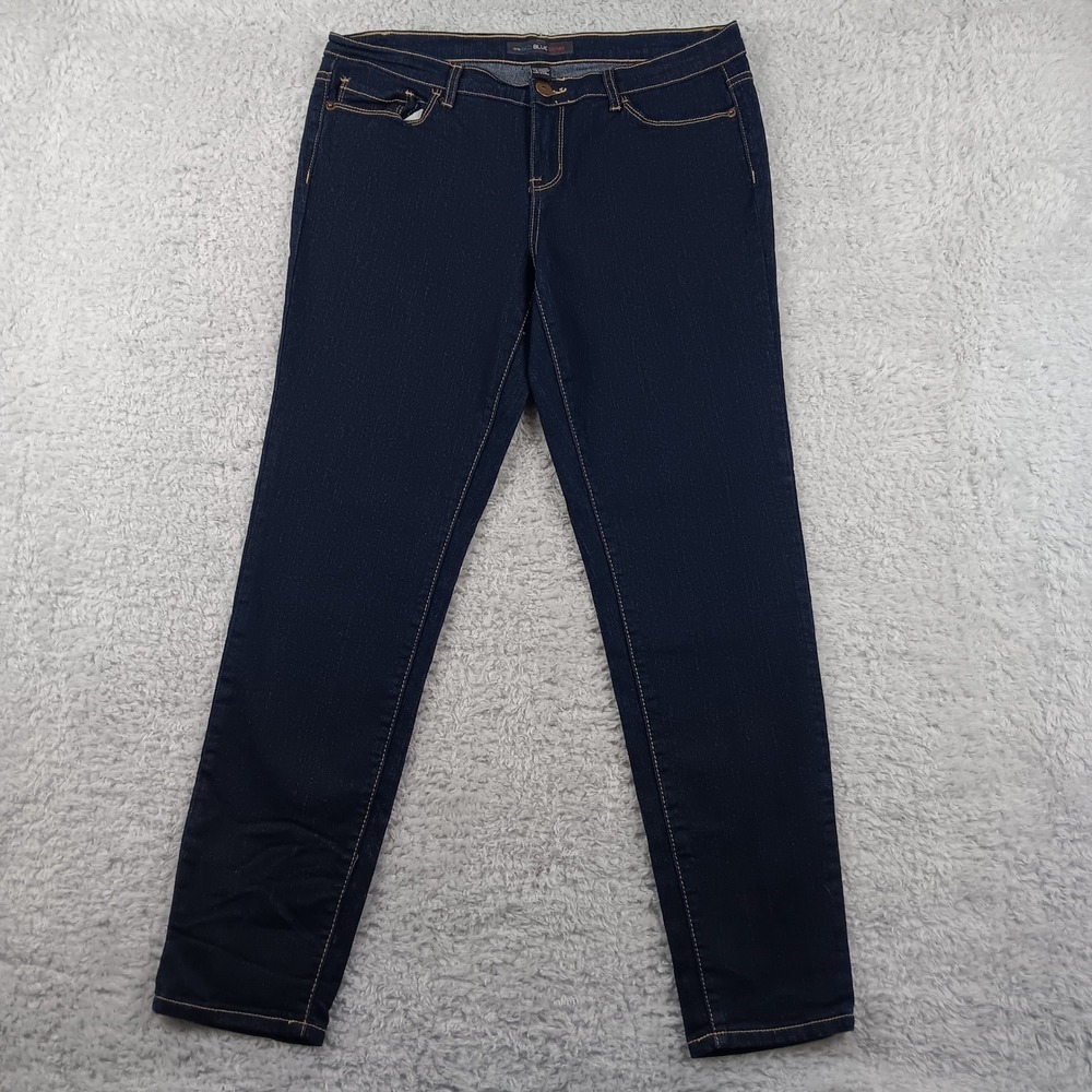 Red Blue Denim‎ Womens Skinny Jeans Dark Wash Indigo Stretch Size 13/14 P5600C